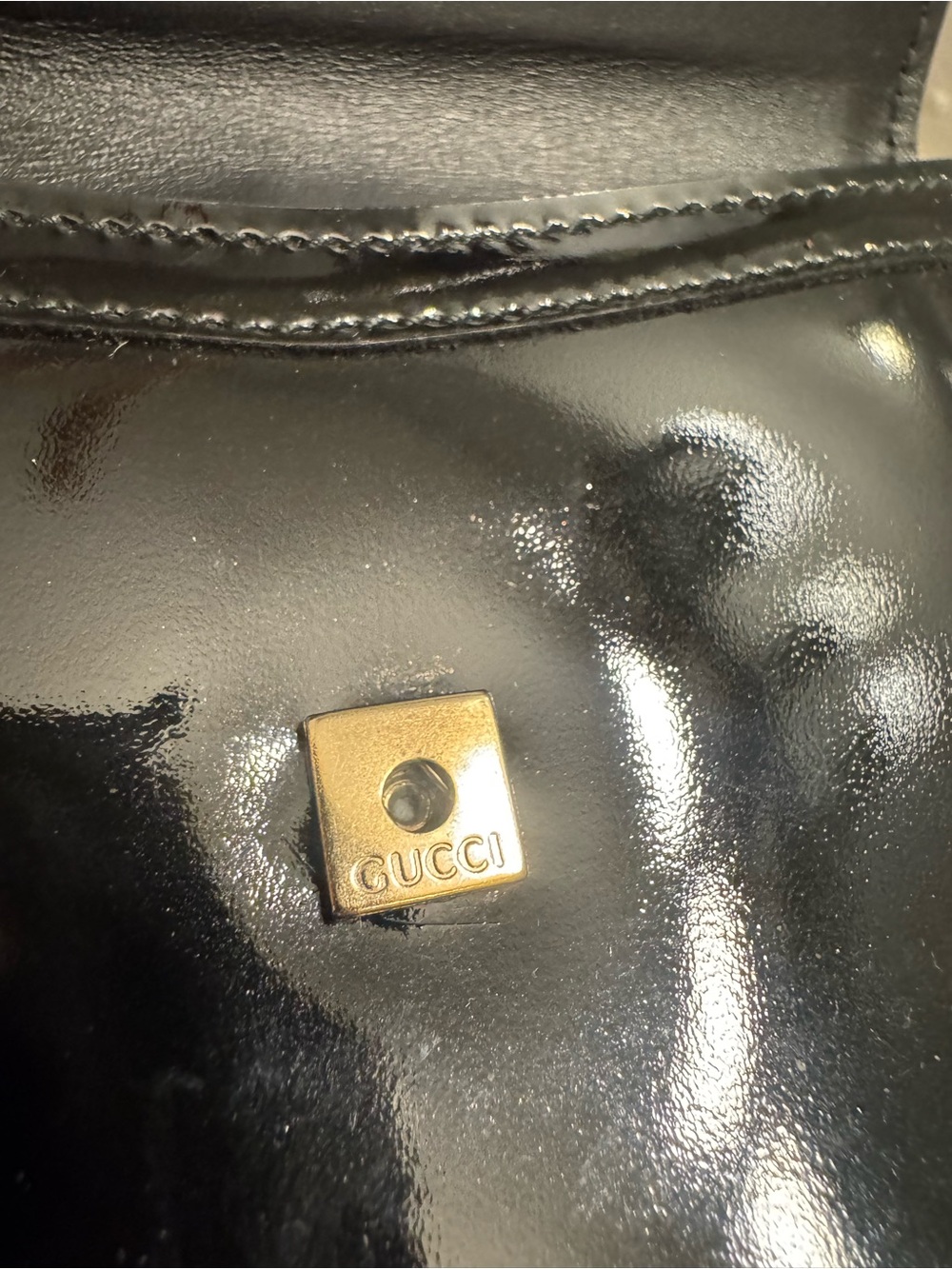 Gucci tom ford💎Patent Leather Compact Wallet with original care card pristine - Picture 8 of 9